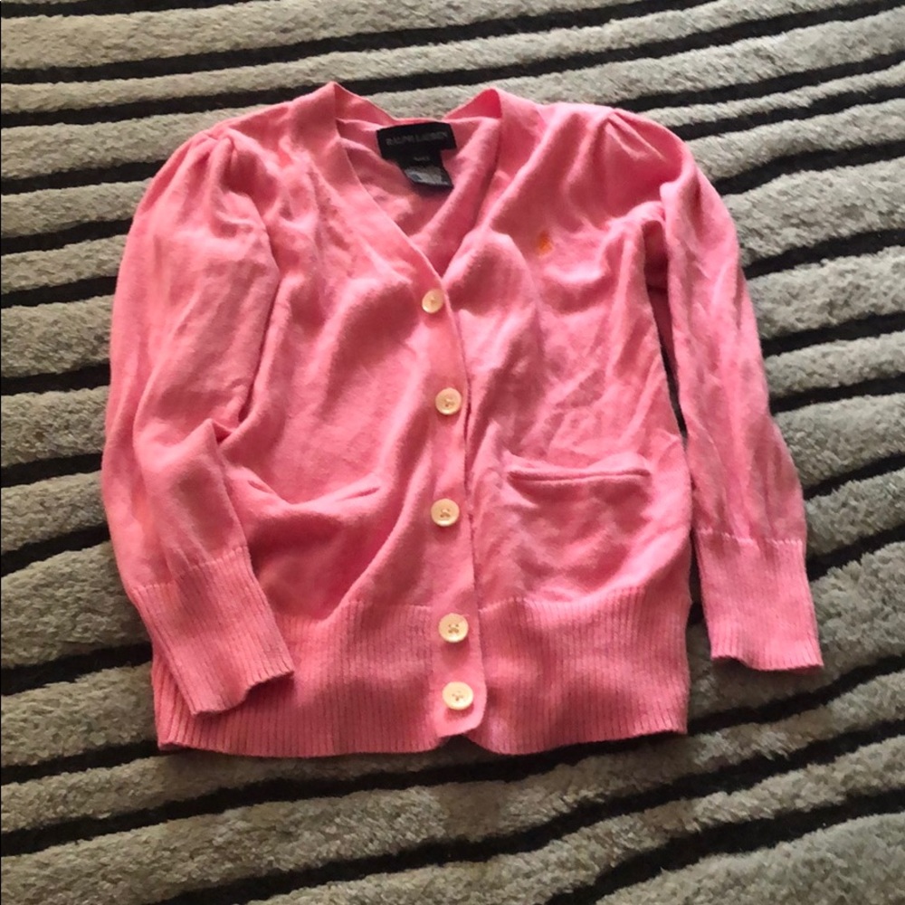 Ralph Lauren Cotton Button Up Sweater - 4T